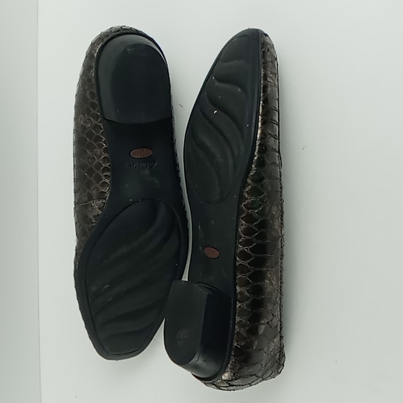 Clarks Snakeskin Leather Loafers - Picture 6 of 8